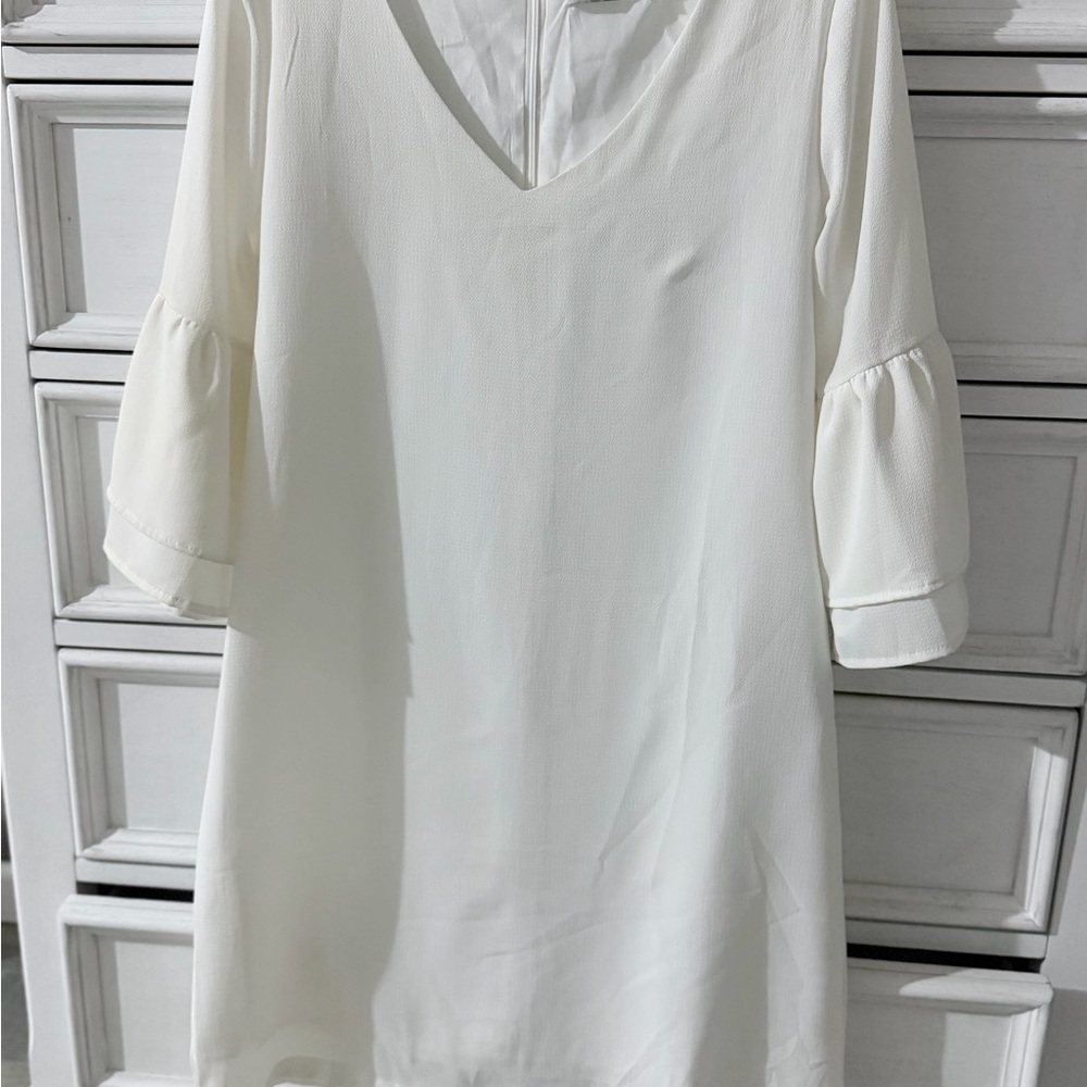Elegant White Mini Dress
